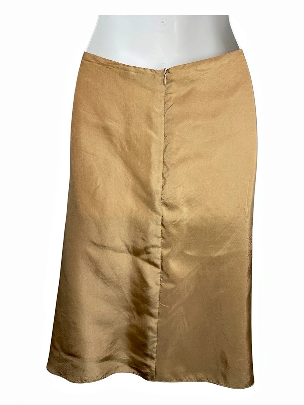 Tara Jarmon 100% Silk Asymmetric Midi Skirt Rosette Ribbon M Whimsygoth Romantic - Picture 2 of 16